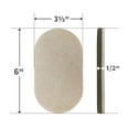 thumbnail image 5 of Super Sliders 3-1/2" x 6" Oval Furniture Sliders – 4 Pack, Smooth Gliding Pads for Hardwood Floors (Beige), 5 of 7