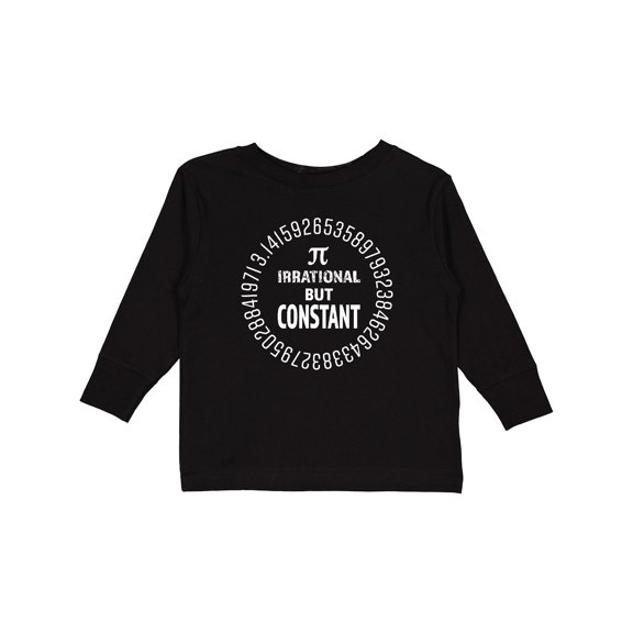 Inktastic Irrational but Constant- Pi Day Boys or Girls Long Sleeve Toddler T-Shirt
