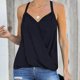 thumbnail image 2 of Blusa sin mangas con cuello en V sólido a la moda para mujer Pompotops lopia988238, 2 of 4