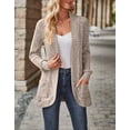 thumbnail image 3 of Lightweight and Cardigan for Women Solid Color Open Front Loose Fit Cardigans Soft Women Coat With Pokets Cogild, 3 of 6
