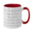 thumbnail image 2 of Love Real estate agent Gifts, I'm a Real Estate Agent. That Means I'm, Funny Birthday Two Tone 11oz Mug For Friends From Boss, Birthday mug, Two tone mug, Mug gift, Birthday gift, Two tone mug gift,, 2 of 2
