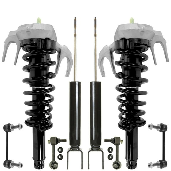 Detroit Axle - AWD Struts Shocks Suspension Kit for 2008-2013 Cadillac CTS, 2 Front Struts Coil Spring Assembly 2 Rear Shock Absorbers 4 Front Rear Sway Bar Links 2009 2010 2011 2012 Replacement