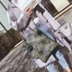 thumbnail image 4 of Bolsos de mano grandes simples para mujer, bolsos de hombro de PU con estampado de pescado (verde)-187320.02 Likrtyny Para estrenar, 4 of 8