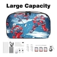 thumbnail image 3 of Ice Hockey Oxford Fabric Digital Pouch for Electronic Devices, Waterproof Travel Case for Cell Phone Charger, Hard Drive, and Cords - 5.9x9.44x3.14 inches, 3 of 6