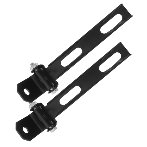 FOMIYES 2Pcs Black Motorcycle Seat Mount Brackets with Swivel Hinge for Front Bar Installation