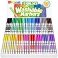 thumbnail image 1 of Officygnet 192 Count Washable Markers Bulk, 16 Assorted Colors, Conical Tip with Fine & Broad Line Coloring Marker for Kids, Markers Bulk for Classroom, S, 1 of 7
