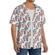 thumbnail image 2 of Fotbe Donkey Camisa Estampada de Manga Corta para Hombre, Casual de Verano, Estilo Playero, Sin Arrugas-Medium, 2 of 5
