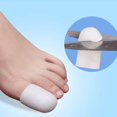 thumbnail image 4 of 10x Silicone Toe Sleeves s Wraps Cushions Separators for Corn Calluse , White A, 4 of 8