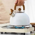 thumbnail image 2 of Stainless Steel Tea Kettles Whistling Pot With Ergonomic Bakelite Handle Kettle For Stove Top All Heat Sources 2.5L, 2 of 5