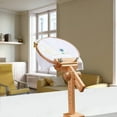thumbnail image 4 of Embroidery Stand, Adjustable Tabletop Embroidery Table Stand, Wood Embroidery Hands Free Hoop Holder, Desktop 360 Rotating Embroidery Lap Frame for Lap Table Bed, Sewing Craft Supplies, 4 of 8