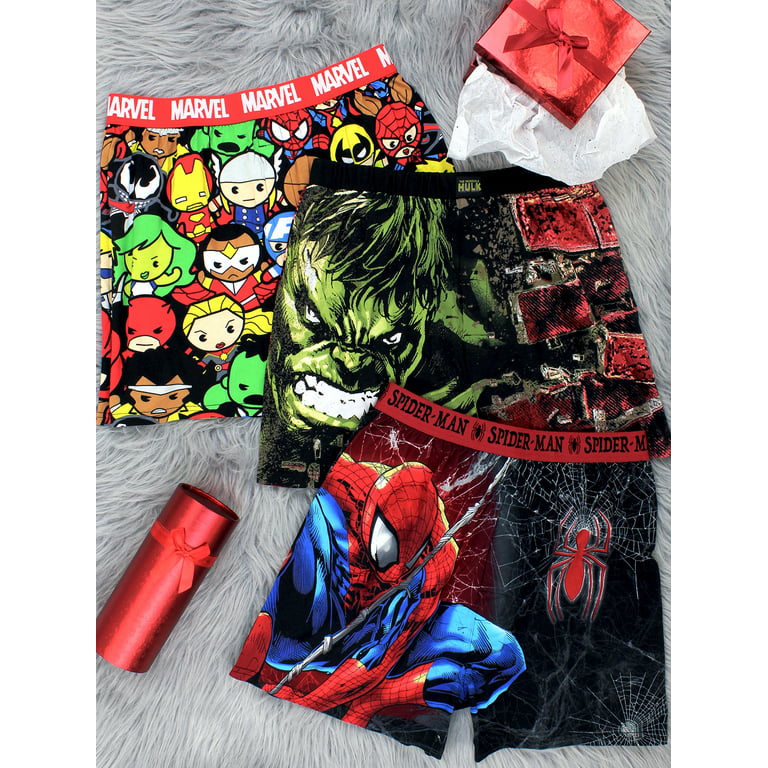 Spider-Man Web Comic Style Men's Male Boxer Lounge Shorts