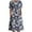 Dark Blue, variant on ibuvkizy Women Casual Dress Summer Fashion Maxi Dress Round Neck Bohemian Print Short Sleeve Comfortable Loose Knee Length Dress Beach Sundresses