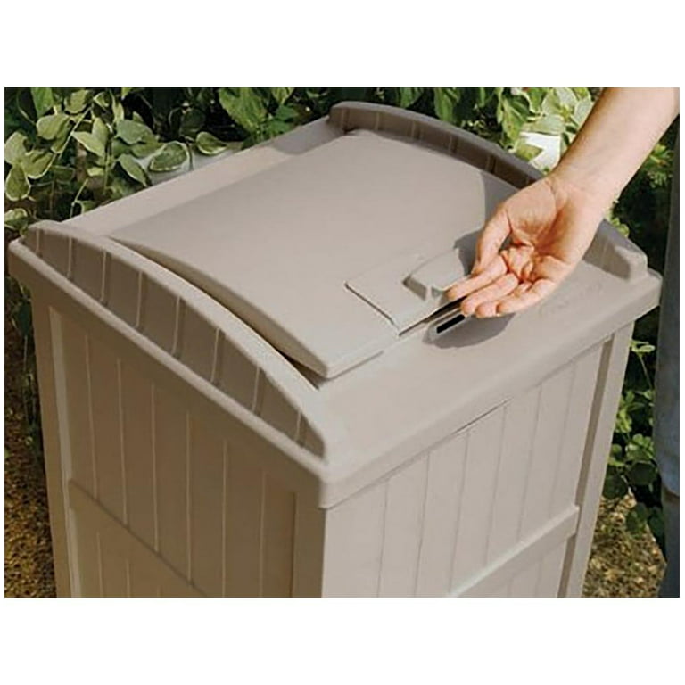  Suncast 30-Gallon Durable Hideaway Trash Waste Bin