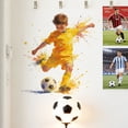 thumbnail image 3 of Occer Football Wall Decal Set – Sports-Themed Bedroom & Living Room Decor, Peel-and-Stick Soccer Theme Wall Art for Fans, 3 of 7