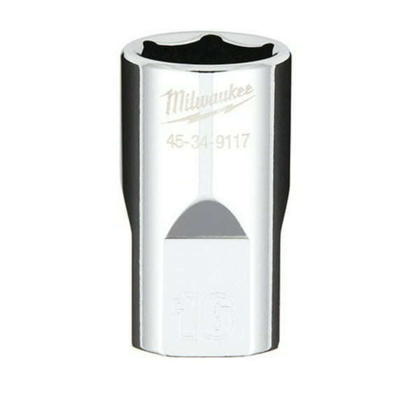 Milwaukee-45-34-9117 1/2 in. Drive 16MM Metric 6-Point Socket with FOUR FLAT Sides