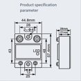 thumbnail image 2 of Single Phase SSR DC Control DC Solid State Relay 80DD, 2 of 5