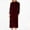 004 Wine, variant on Women's Plus Size Velvet Long Dress Long Sleeve Crew-Neck Button Down Dresses Casual Solid Loose Long Dress