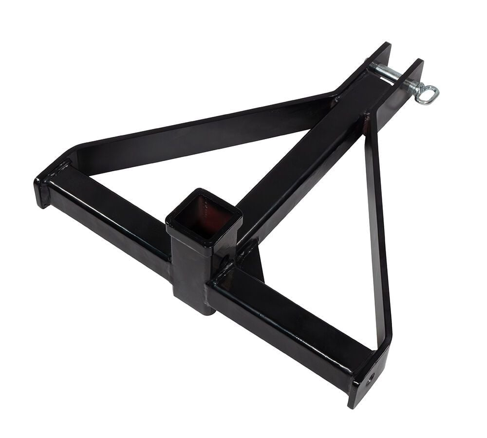 3 Point Trailer Hitch 2" Receiver & Shackle Hitch Receiver with 5/8" Hitch Lock Pin & 3/4'' D Ring Shackle - 11000 lbs WLL - Heavy Duty Trailer Draw Bar Adapter Category 1 Tractor Tow