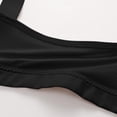 thumbnail image 4 of Gymayou Women Front Closure Wireless Bra No Underwire Comfort Senior Snap Closing Bra Breathable Everyday Sleep Bra Wide Strap Elderly Ladies Support Black#3 L, 4 of 6