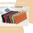 thumbnail image 2 of Egoelife Women Wallet Genuine Leather RFID Blocking Clutch Zipper Credit Card Holder Large Capacity Billfolds Ladies Handbags Coin Pocket, 2 of 7