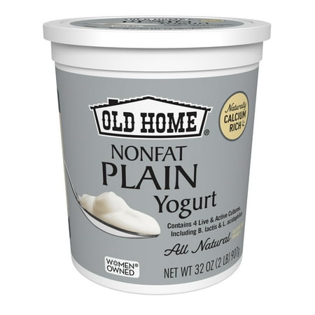 Old Home Fat Free Plain Yogurt, 32 Oz.