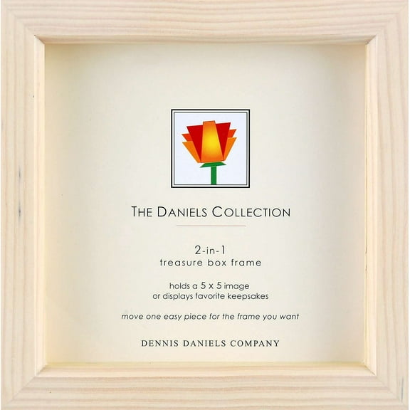2-in-1 Weathered-white 5x5 box one-half inchin deep by Dennis Daniels - 5x5
