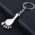 thumbnail image 4 of Miangastore Metal Key Ring Silver 5Pcs 4.3x1.3x0.4In Decorative Bag Charm, 4 of 9