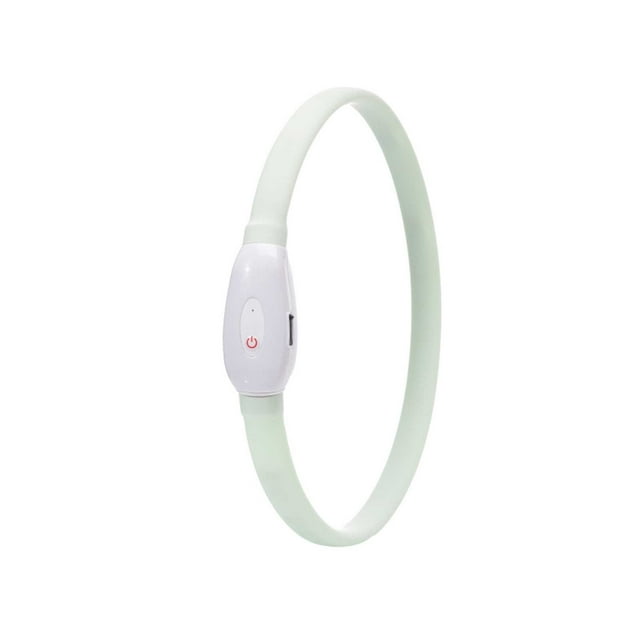 LED Multi-Color Dog Collar - Rechargeable, 7 Colors Changing, 60cm, Waterproof, Visible for Night Walking, USB Charged, for Outdoor Pets
