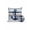 Blue，Gray, variant on 1 Pack Outdoor Pillows Waterproof, Nautical Anchor Indoor/Outdoor Throw Pillows with Inserts, Ocean Grey Blue Stripes Modern Simplistic Decorative Pillow for Patio Furniture Chairs Couch