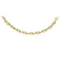 thumbnail image 2 of JewelStop 18K Yellow Gold 7mm Shiny Double Oval Link Fancy Bracelet, Lobster Clasp - 7.75 Inches, 2 of 3