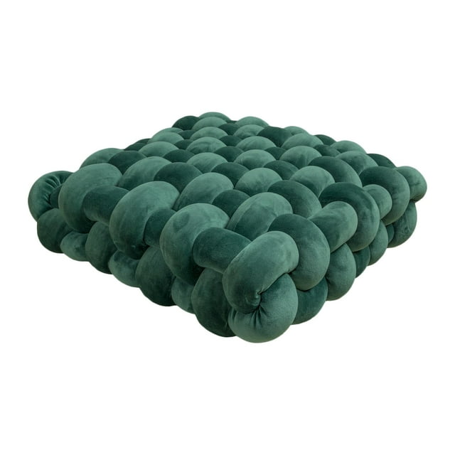 Cojín de nudo para suelo, regalo para sofá, hogar, sofá, hecho a mano, dormitorio, suave, decorativo Verde