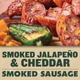 thumbnail image 3 of Wright Brand Real Wood Smoked Jalapeno & Cheddar Smoked Sausage Rope, Fully Cooked, 12 oz, Refrigerated, 3 of 14