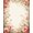 Beige Pink Multicolor, Pattern 14, variant on Design&I 8'x10' Washable Area Rug Sleek Flatweave Pet Friendly Pink Boho Vintage Scroll Border Delicate Blossoms Girly Bathroom for King Size Bedroom, Under Bed