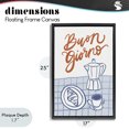 thumbnail image 4 of Stupell Industries Traditional Buon Giorno Breakfast Espresso Black Floating Frame Canvas Art, 17 x 25, by Amanda Houston, 4 of 8