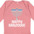 thumbnail image 4 of Inktastic Happy Hanukkah Menorah Boys or Girls Long Sleeve Baby Bodysuit, 4 of 5