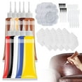 thumbnail image 2 of Hyasfey 20ML Faux Leather Repair Kit with Brush Scraper Palette Embossed Paper Faux Leather Car Seat Sofa Coloring Agent Faux Leather Refurbishment Dye Cream, 2 of 8
