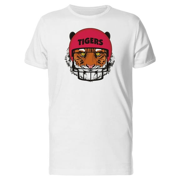 Tiger With A Football Helmet Tee Men's -Image by Shutterstock