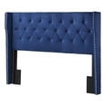 thumbnail image 1 of Navy Blue Velvet Tufted Headboard Only for Full and Queen Bedframe, 1 of 1