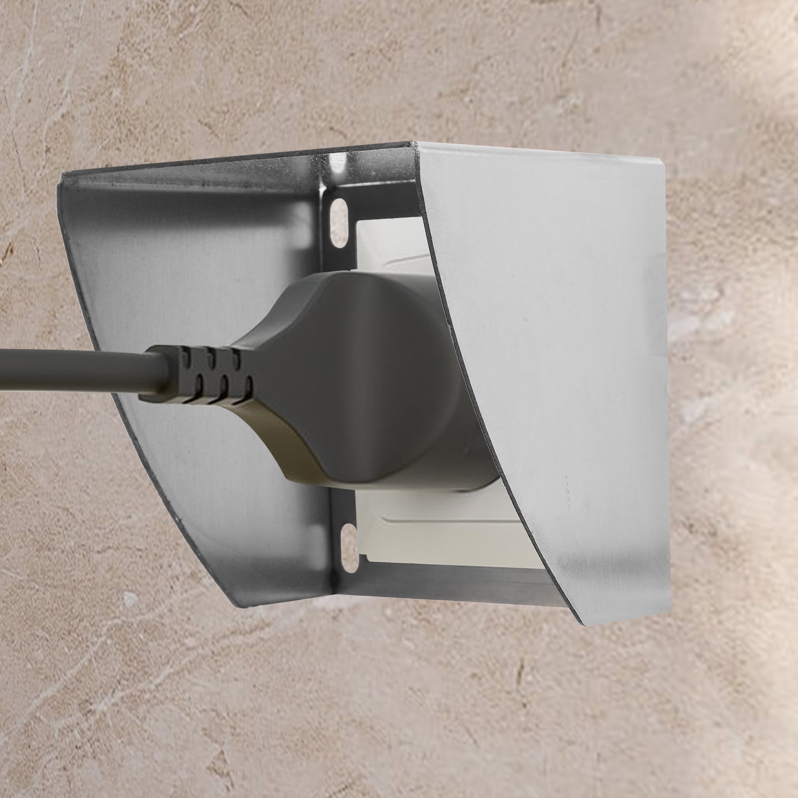 Raindrops 3pcs Stainless Steel Wall Cover Box Stainless Steel Socket Cover Outdoor Waterproof Socket Cover