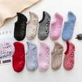 thumbnail image 4 of SKOLA Cozy Winter Fuzzy Women Socks Grip Slippers Fluffy House Non Skid Microfiber Socks, 4 of 11
