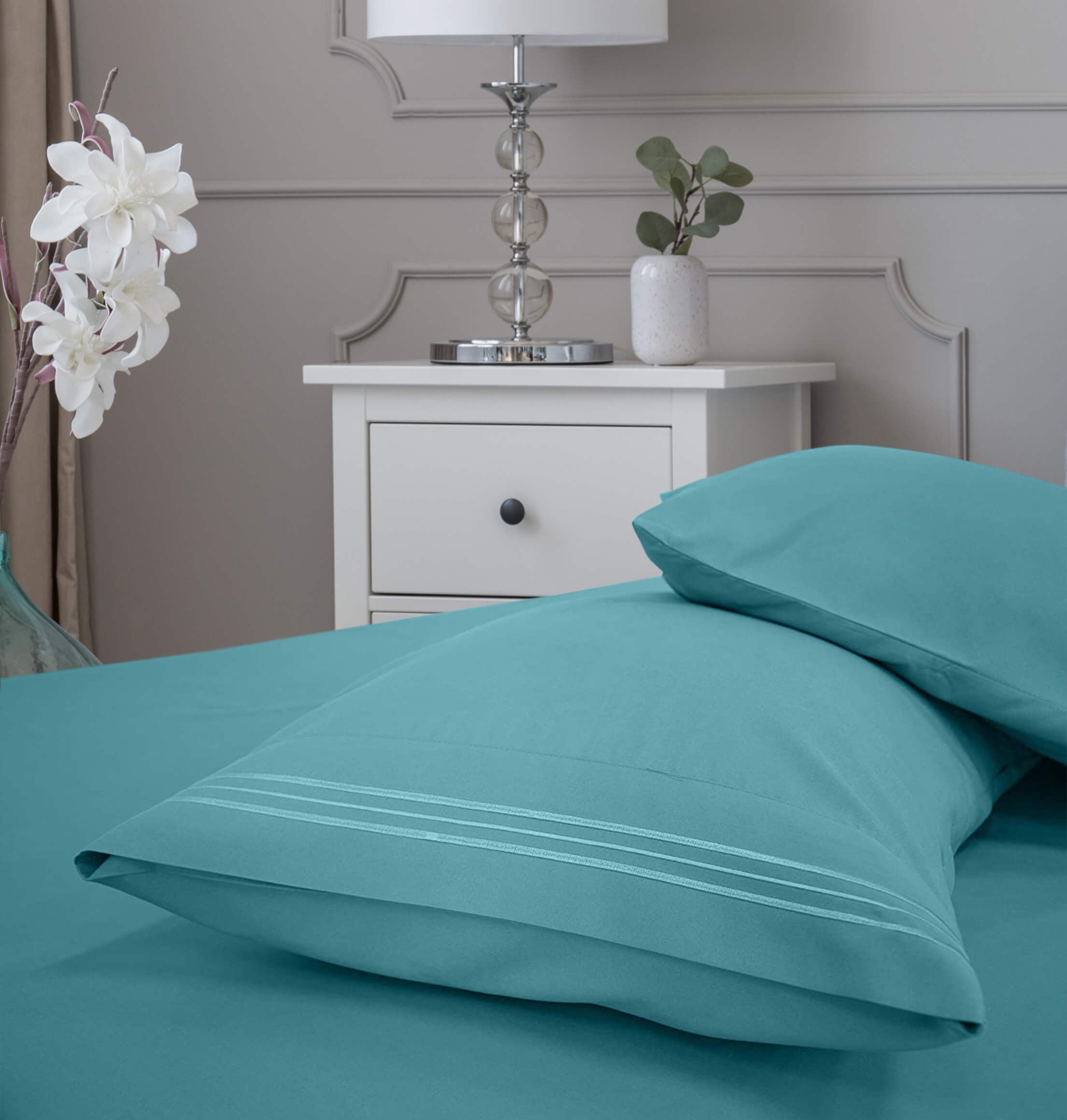 Greeny Green Luxury 1800 Bamboo Ultra Soft Sheet Set – Wrinkle Free, Deep Pocket, Machine Washable, Hypoallergenic, Fade Resistant Bedding Set - 6 Piece Set (Queen, Teal)