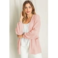thumbnail image 1 of Spring Waffle Knit Open Cardigan with Pockets | 6 Colors | S-3X, 1 of 24