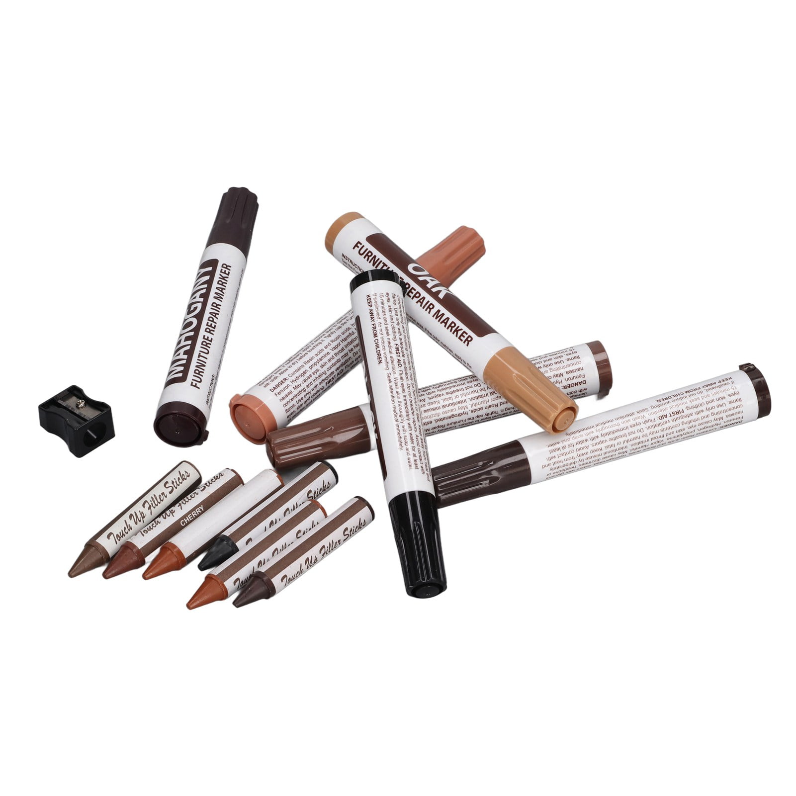 Wood Furniture Markers, Scrub  Waterproof Widely  6Pcs Furniture Markers Fast Drying  For Cabinet