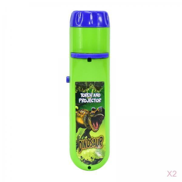 2-4x Boy Toys Antorcha Proyector Lámpara Proyección Educación temprana Juguete divertido Dinosaurio 2pcs Zulema lámpara de proyector antorcha
