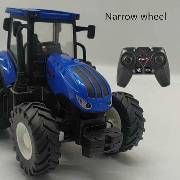 1/24 Rc Tractor Trailer With Led Headlight,farm Toys Set 2.4ghz Remote Control Car Truck Farming Simulator For Children Kid Gift