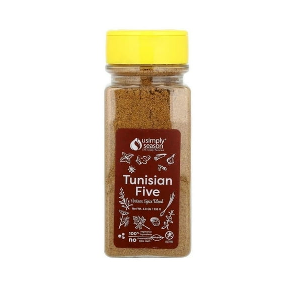 USimplySeason Tunisian Five Spice Blend - Robust North African Seasoning, 4.8 oz