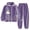 Purple lounge sets, variant on Womens Pajamas Set Usmixi Winter Fleece Homewear Sets for Women Button Down Lapel Plush Coat and Pant 2 Pieces Lounge Set Cute Graphics Pocket Sleepwear Sets Under $5