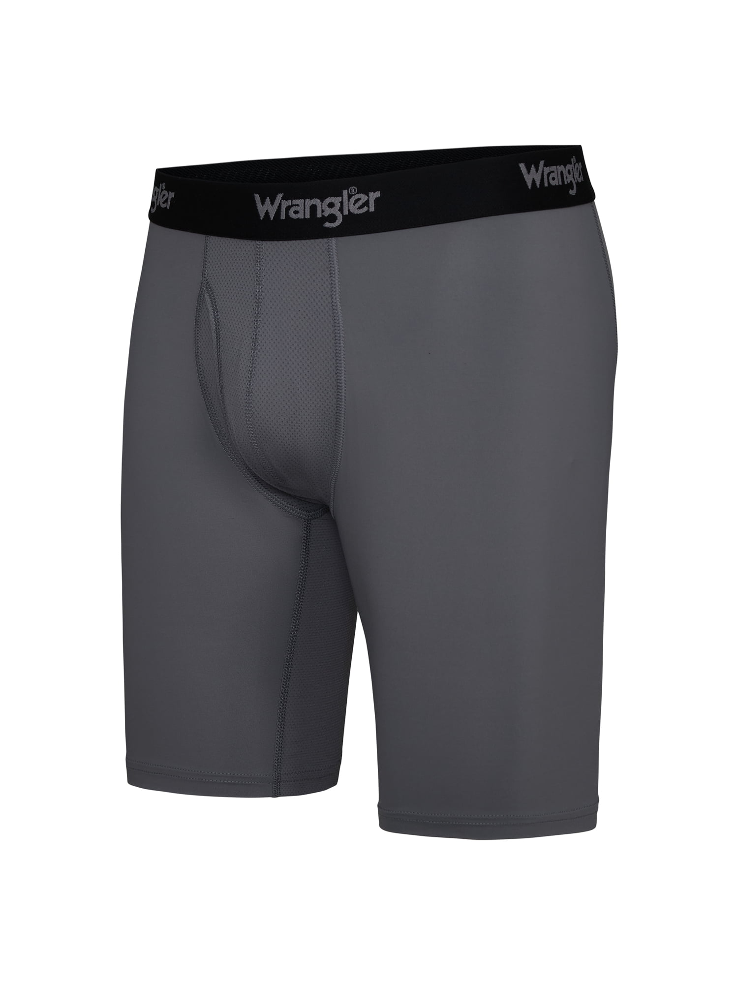 Wrangler Cool Carpenter 9" Boxer Briefs Men's Underwear, Medium, Black/Duffle Green/Charcoal, 3-Pack