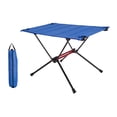 thumbnail image 1 of Mesa auxiliar plegable Zulema con organizadores de bolsas Azul, 1 of 8