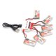 thumbnail image 2 of Paquete de baterías Lipo recargables de 6 piezas de 3,7 V 650 mAh con enchufe JST y cargador 6 en 1 para coche RC, 2 of 8